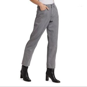 NWT Veronica Beard Blake Classic Straight High-Rise Jeans in Gray size 26